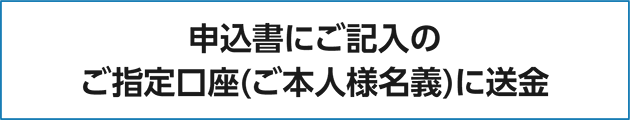 ステップ3.お振り込み